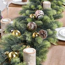 180 cm Sztuczne Zielone Rośliny Choinka Girlanda Wieńce Dekoracja Domu Impreza Na Zewnątrz Podwórko Sosna Rattan Wisząca Ozdoba