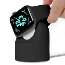 Ladeständer für Apple Watch Serie Ultra/8/SE2/7/6/SE/4/3 49 mm/45 mm/44 mm/42 mm/41 mm/40 mm/38 mm, langlebiger Silikon-Nachttischmodus