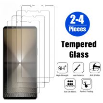 2-4Pcs HD Tempered Glass Screen Protector For Sony Xperia 1 5 10 VI V Full Cover Protective Film For Sony Xperia 5 10 IV III II