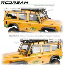 RCDream 1/10 Side Window Wind Deflector Rain Guards Weather Shields for FMS FCX10 Camel Trophy Defender