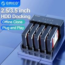 ORICO Festplatten-Dockingstation 2/5 Bay SATA zu USB 3.0 HDD-Docking für 2,5/3,5 Zoll HDD/SSDStation