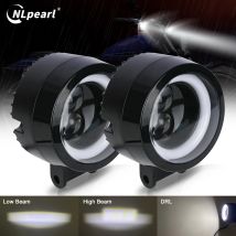 3 Zoll Motorrad LED Angel Eye Arbeitslichtleiste Spot Lampe für Offroad Auto LKW Pickup Fahren Nebelscheinwerfer Scheinwerfer Zubehör 12V