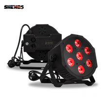 SHEHDS LED 7x12W RGBW Flat Par Licht Fester Stecker Ultra-Leiser Ventilator Familie Geburtstag Party Disco Family Club Bühneneffektlicht