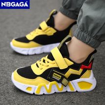 Cartoon Kinder Turnschuhe Kinder Mode Jungen Rutschfeste Freizeitschuhe Outdoor Atmungsaktive Student Walking Laufen Sneaker Gelb