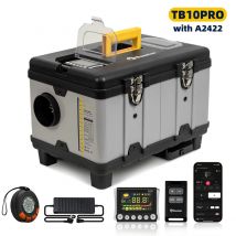 Riscaldatore diesel portatile TB10 PRO 8KW 12V/24V/220V con controllo Bluetooth e CO A2422, modalità ad alta quota, per camion da campeggio RV