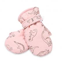 Wasserdichte, winddichte Ski- und Schneehandschuhe für Kinder, Kleinkinder, Cartoon-Dinosaurier-Druck, verdicktes Fleece, warme Winter-Baby-Handschuhe