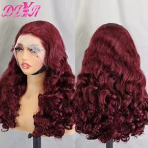 13x4 Spitze frontal leimlos lose Welle Echthaar Perücke für schwarze Frauen 300% Dichte 14-26 Zoll federnde lockige brasilia nische Remy Haar