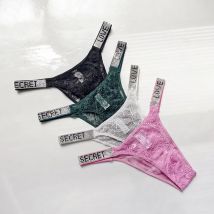 Nahtlose Strass Spitze Brief Sexy G String Frauen Höschen Mädchen Unterwäsche Transparent Tanga Für Weibliche Low Rise Damen Briefs