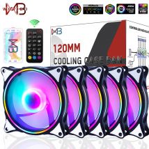 WOVIBO 120mm ventola 6pin ARGB SYNC RGB raffreddamento Ventilador Rainbow Computer Case ventole del telaio 5V silenzioso regolare 12cm Aura