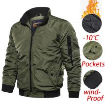 Nuevo abrigo militar para hombre, cazadora de otoño e invierno para hombre, chaqueta militar informal a prueba de viento para exteriores para hombre, chaqueta militar para hombre de talla grande 5XL