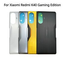 K40 Game Housing For Xiaomi Redmi K40 Gaming Edition 6.67" Glossy Glass Battery Cover Repair Replace Back Door Rear Case + Logo