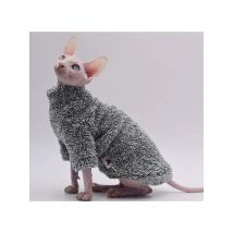 DUOMASUMI Soft Double-sided FluffY Winter Jacket Warmth Coat for cat Thickening Sphinx Sphynx Cat Clothes  Hairless Cat Outfits