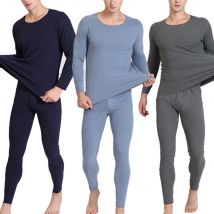 Winter Mens Thermal Underwear Set Fleece Lined Long Johns for Men Thermal Shirts and Pants Base Layer Cold Weather Thermals 7XL