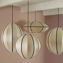 Vintage dänische Pendel leuchte rustikalen Stoff e27 Colth Hängelampe für Wohnzimmer Esszimmer Schlafzimmer