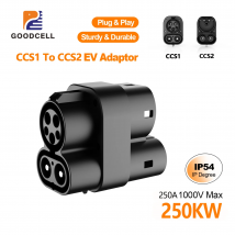 GOODCELL CCS1 auf CCS2 1000V 250A EV DC CCS1 zu CCS2 Stecker Ladeanschlüsse Adapter EVCharger Stecker Adapter