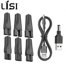LISI 8 PCS Power Cord 5V Universal Replacement Charger USB Adapter for All Kinds Hair Clippers Beard Trimmers Shavers Desk Lamps