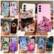 For Samsung Galaxy A16 A26 A36 A56 Case Cute Cat Fashion Painted Cover Soft Slim Phone Case For Samsung A16 A 26 36 56 5G Fundas