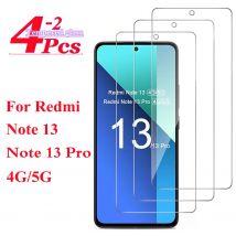 2/4Piece Protective Tempered Glass film For Xiaomi Redmi Note13 13Pro 4G/5G Screen Protector