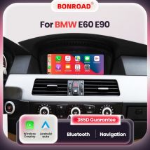 BONROAD Wireless Carplay Touch Screen Per BMW Serie 3 5 E60 E61 E62 E63 E90 E91 E92 Autoradio Lettore Multimediale GPS Stereo