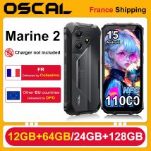 OSCAL Marine 2 [Senza caricabatterie UE] 24(8+16)GB+128GB/12(4+8)GB+64GB Smartphone Robusto 11000mAh 6.56'' 8MP+16MP Android 15 NFC/GPS
