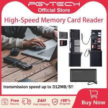 PGYTECH CreateMate lector de tarjetas de alta velocidad y estuche SD TF SIM tarjeta de memoria de transferencia de datos de doble ranura USB 3,1 tipo C para cámaras/teléfono