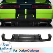 Auto Heckstoßstange Kohlefaser Diffusor Lip Spoiler für Dodge Challenger 2015–2019 Auto Heckstoßstange Diffusor Lip Spoiler Schutz
