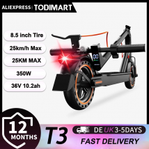 TODIMARD T3 Adult Electric Scooter With APP 36V 7.8Ah Dual brakes Kick Scooter Lightweight Range 25km  8.5 inch Run-flat Tires
