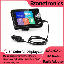 Ezonetronics DAB+ Radio Car DAB+Digital Radio Tragbarer Tuner-Empfänger mit Antenne USB-Dongle für die meisten Android-Autoradio-Radios