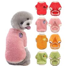 Kleine Hundekleidung Herbst Winter Welpe Mittelgroße Hunde Warmer Pullover Plüschweste Welpenkatzenkleidung Yorkshire Chihuahua Haustierkleidung