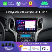9 ''für Hyundai i30 II 2 GD 2011 - 2017 Android 14 Auto Multimedia GPS Navi 4G WiFi DSP Stereo Touchscreen Video player