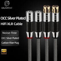 HiFi Silver Plated XLR Audio Cable High Quality OCC HiFi XLR Male to Female Cable for Mixer Microphone