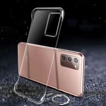 Slim Frameless Clear Phone Case For Samsung Galaxy S25 S24 S23 S22 S21 S20 FE Note 10 Plus 20 Ultra Thin Plastic Hard Back Cover