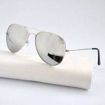 2024 Pilot Aviation Sonnenbrille Men Shades Retro Klassische Silber Sonnenbrille Weiblich Männlich Marke metall rahmen sonnenbrille sonnenschirm