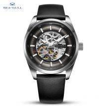 2025  Seagull Herrenuhr Business Hollow Luminous Wasserdicht Automatische mechanische Armbanduhr
