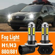 2 stücke LED H27 880 881 H27W2 H27W1 Led-lampen Auto Nebel Licht H27W H27/1 H27/2 1200LM 6000K Weiß auto Fahren Lauf Lampe DC12V DRL