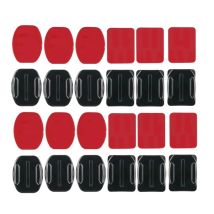 Per GoPro Hero 13 12 Casco Adesivo Supporti Appiccicosi Piatto Curvo 3M di Montaggio Per GoPro 11 10 9 8 7 6 5 Insta360 X3 DJI Action Camera