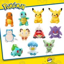Pokémon Plush Toys Pikachu Charmander Squirtle Gengar Stuffed Dolls Soft Cartoon Anime Figure Kids Gift for Fans