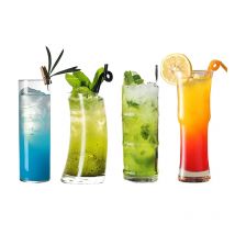 Bleifreies, kreatives Kristallglas-Longdrinkglas, Collins-Tumbler, Trinkgläser für Wasser, Saft, Bier und Cocktails