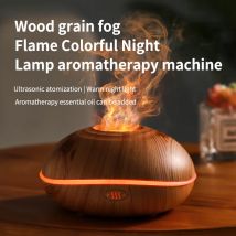 Umidificatore Aromaterapia Diffusore di oli essenziali Grano di legno 200ml Telecomando ad ultrasuoni 7 luci colorate per la camera da letto di casa