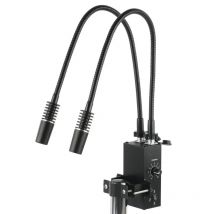 6W 6500K Podwójna lampa LED na gęsiej szyi Regulowany oświetlacz punktowy do mikroskopu stereo Przemysł Kamera wideo HDMI USB VGA