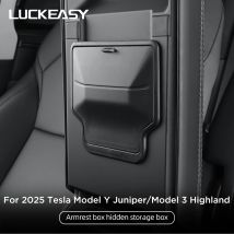 Scatola portaoggetti nascosta per bracciolo auto Tesla Model Y Juniper/Launch 2025 2026, custodia portaoggetti per console centrale Model 3 Highland 2025