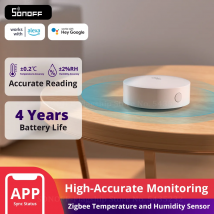 SONOFF SNZB-02P Zigbee czujnik temperatury i wilgotności inteligentny termometr domowy detektor praca z Alexa Google Home Smartthings