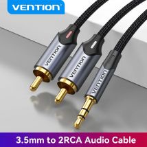 Vention Cavo RCA da 3,5 mm a 2RCA Splitter RCA Jack 3,5 Cavo audio RCA per amplificatore smartphone Home Theater Cavo AUX RCA
