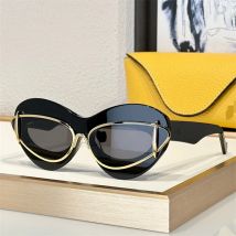 Neue Mode Frauen Cat Eye Sonnenbrille Für Männer PUNK Luxus Marke Weibliche Sonnenbrille Y2K Vintage Brillen Shades UV400 Oculus