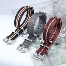 Premium-Uhrenarmband, Nylon-Uhrenarmband für Omega 007, für Tudor, für Seiko, 18 mm, 20 mm, 22 mm, Stoff, Militärarmband, Herren-Sportgürtel