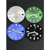 28.5mm Sunburst Watch Dial With Watch Hands Luminous Fit NH35 NH36 4R/7S Watch Faces Automatic Movement Replacement