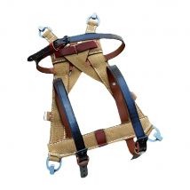 WW2 WWII Repro Army Webbing Frame Soldier A-Frame with Leather Straps Carrier Canvas DE10118