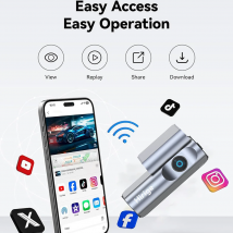 Dahua Dash Cam Hirige M4 4K Risoluzione Ultra HD Dash Camera Visione notturna G-sensor Registrazione in loop Controllo app Dash Camera