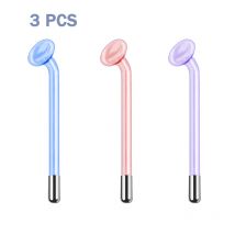 3pc Pilz Hochfrequenz Elektrode Neon Argon Gas Violet Ray Gesicht Massage Zauberstab für Gesichts Akne Behandlung Haut
