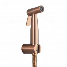 Toilet Bidet Sprayer & Hose & Support Set Brushed Gold Handheld Bidet Tap Shower Head, Rose Gold, Gun Metal Grey Shattf